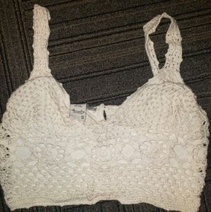 Crocheted crop top